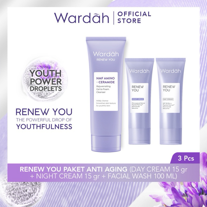 WARDAH RENEW YOU PAKET ISI 3 | 100% ORIGINAL