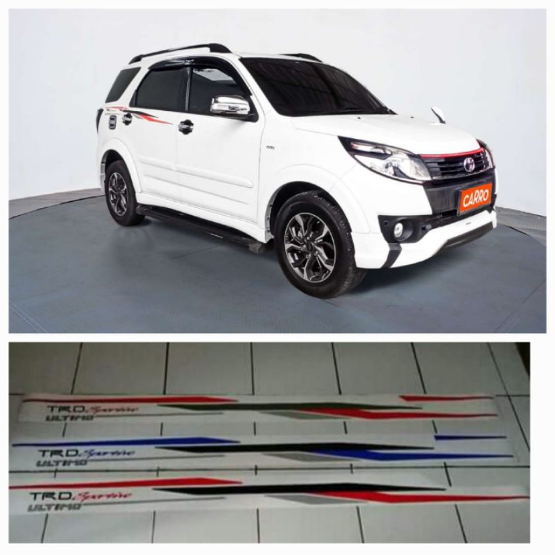 List body stiker TRD Sportivo Toyota Rush Ultimo tahun2017 / List body stiker Rush Ultimo tahun 2017