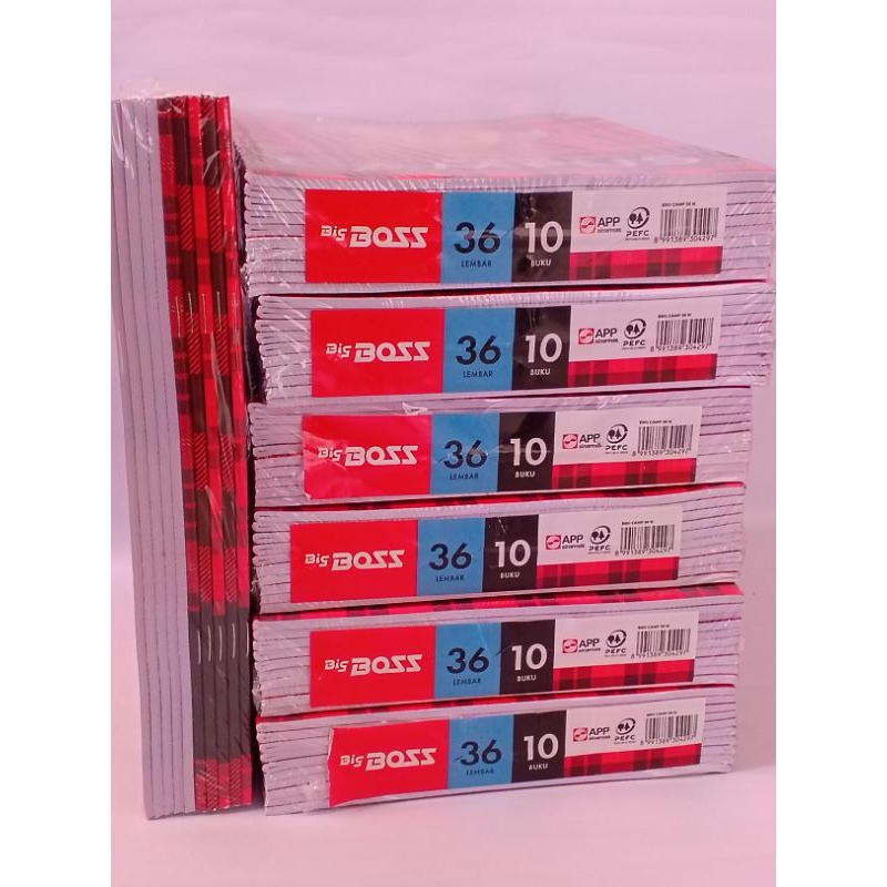 

Buku Tulis Campus Boxy Big Boss 50 Lembar ( pack isi 10 buku ) Original