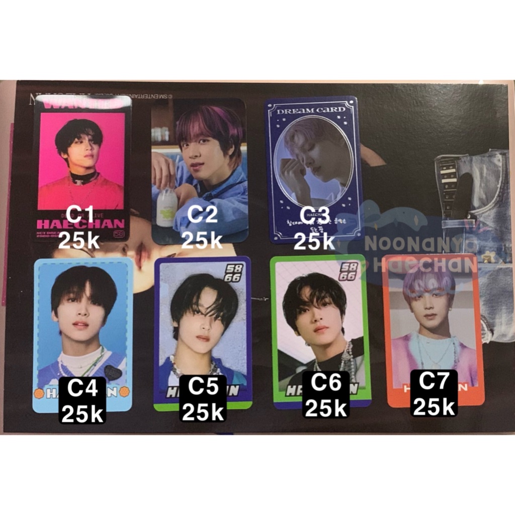 READY STOCK SIAP KIRIM PHOTOCARD HAECHAN MARK NCT DREAM NCT 127 GLITCH MODE CANDY ISTJ DREAM()SCAPE 