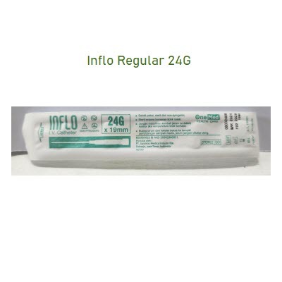 ECER Inflo Regular Onemed IV Catheter Regular Abocath 24G 26G