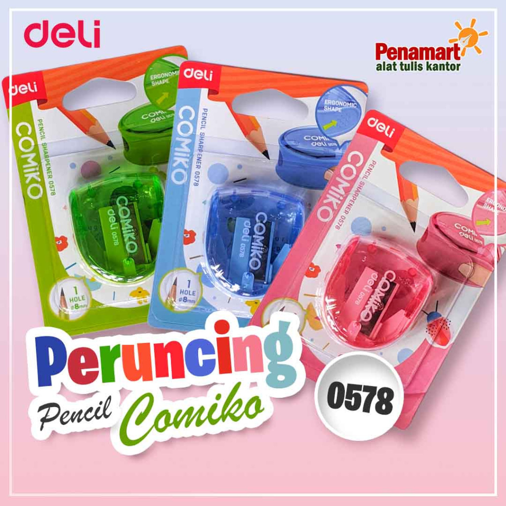 

Deli Peruncing Pencil Pensil Comiko 1 Lubang (DL215)