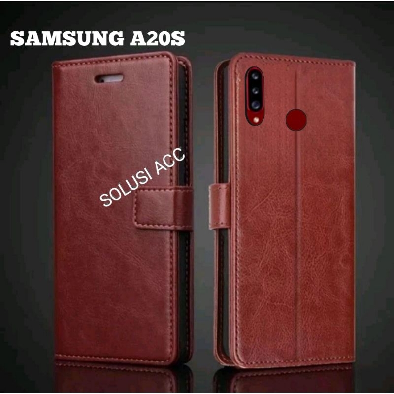 CASE DOMPET SAMSUNG A20S FLIP COVER WALLET SARUNG HP CASING HP