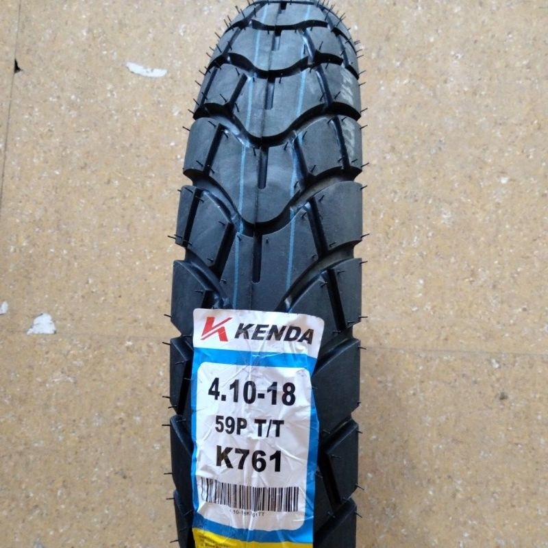 BAN KENDA 410 RING 18 K761 SUPERMOTO KLX CRF BELAKANG Tube Type Ban Kenda Semi Trail 4.10-18 Ban Lua