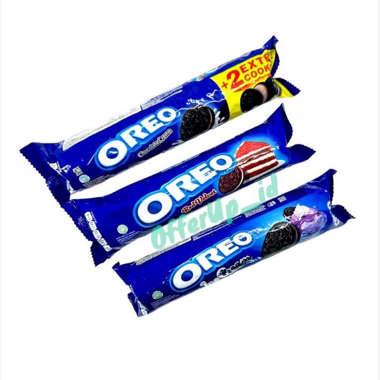 

Oreo Biskuit Red Velvet 119.6gr Chocolate Creme 138gr Ice Cream 119.6gr