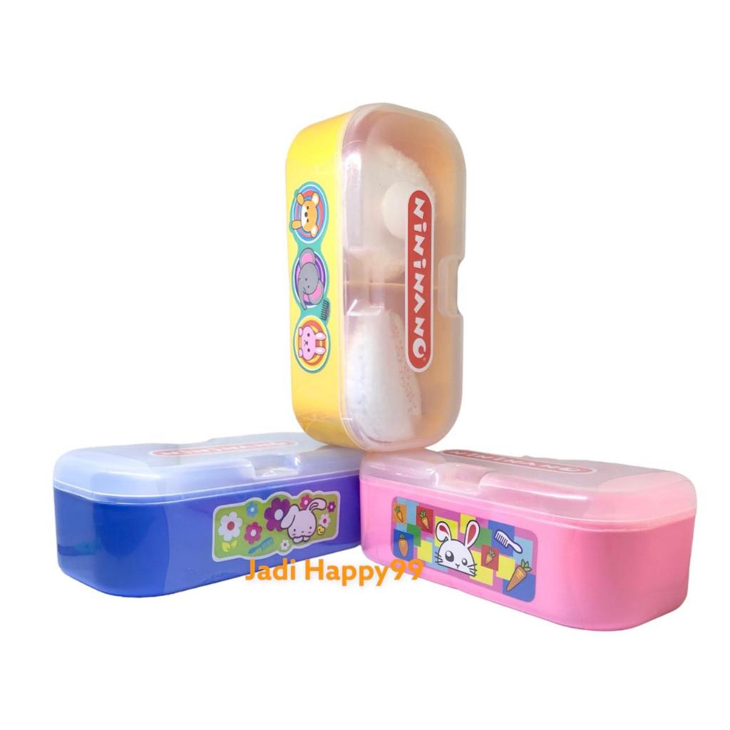 TEMPAT BEDAK BAYI MERK NININANNO / BABY POWDER / TEMPAT BEDAK MURAH / POWDER CASE / DOBEL POWDER CAS