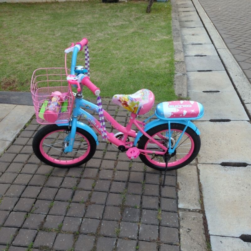khusus jakarta instan sepeda anak perempuan murah velion collins biru pink bekas