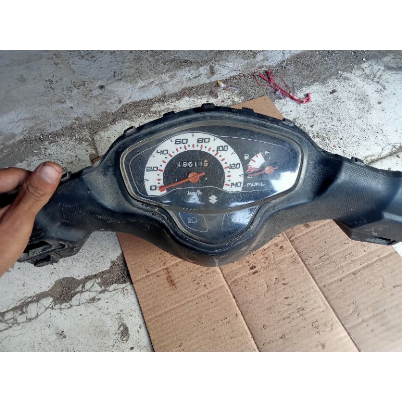 speedometer set batok belakang suzuki nex karbu original copotan
