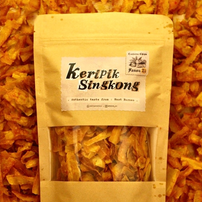 

Keripik Singkong (120 Gram) Rasa Asin Pedas Khas Kalimantan Barat