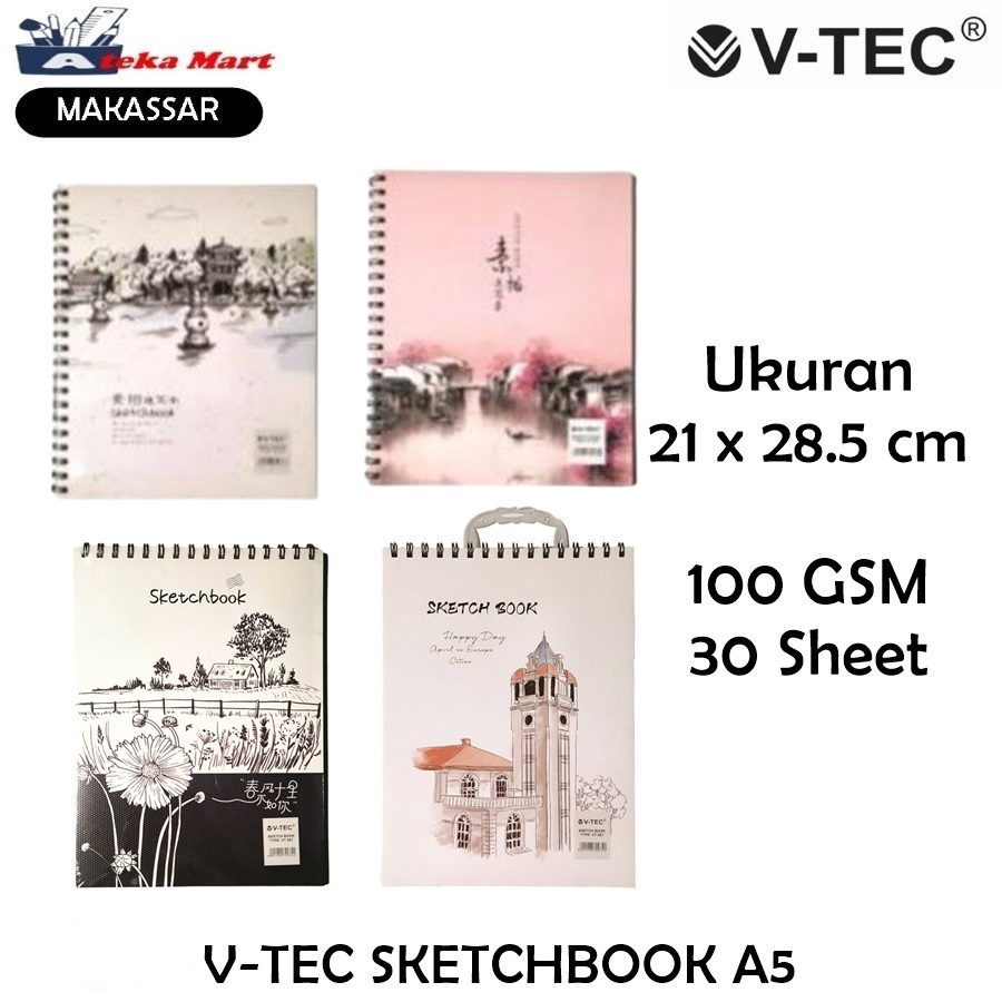 

[1 PCS] V-TEC SKETCHBOOK VT-407 VT-447 VT-617 BVT-827 BUKU GAMBAR