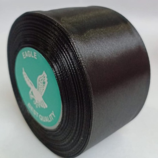 

Diskon Pita satin hitam 2 inch 5 cm Per roll