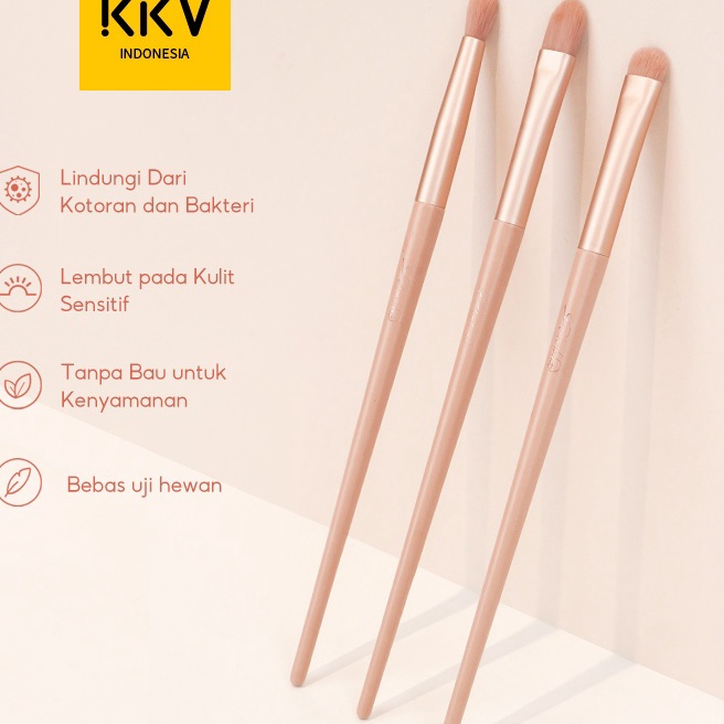 Langka KKV  Dulce luna smoky eye brush kit  3 branch