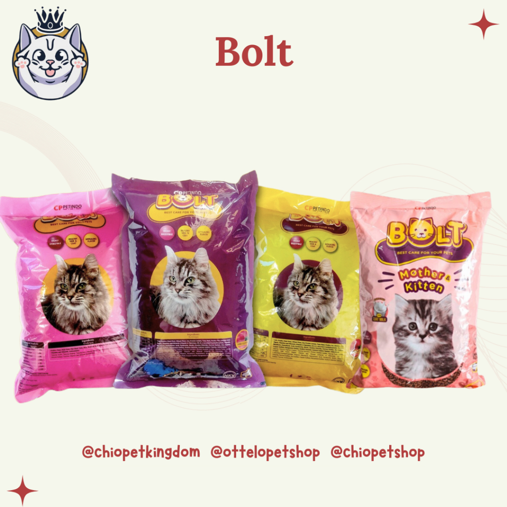 Makanan Kucing Bolt Adult Bolt Mother Kitten - Cat Food Bolt