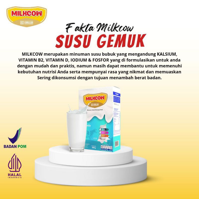 

Susu Penggemuk Badan Milkcow Full Cream 500 Gram