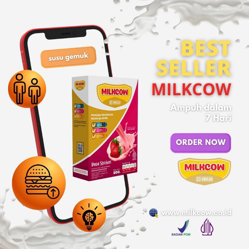 

Milkcow Susu Full Cream Penambah Nafsu Makan 500 Gram