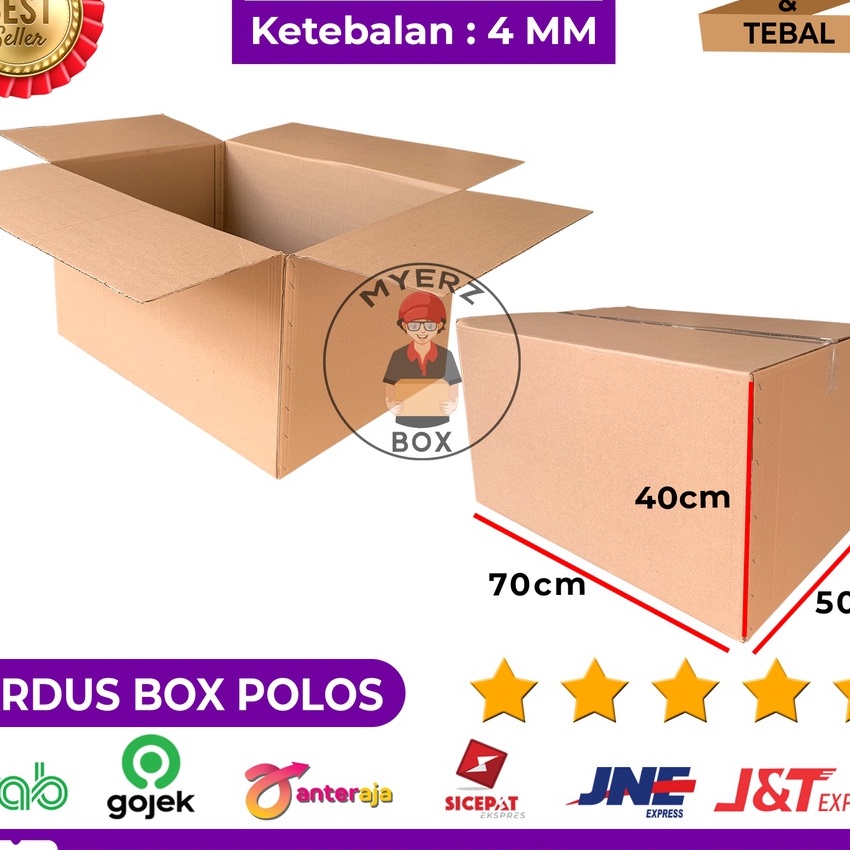 

Bonuskan Kardus Besar Jumbo Karton Box Polos 7x5x4 Utk Packing Pindahan