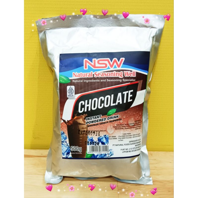 

NSW BLED BUBUK PREMIUM MINUMAN RASA CHOCOLATE 500GR/ BUBUK INSTAN COKELAT/CHOCOLATE INSTANT POWDERED DRINK