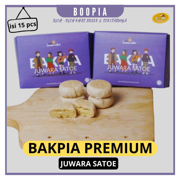 

BAKPIA JUWARA SATOE ISI 15 - BAKPIA BASAH - OLEH OLEH KHAS JOGJA BAKPIA PREMIUM