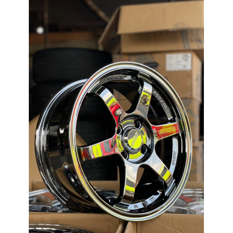 TE37 BLACK CHROME R15