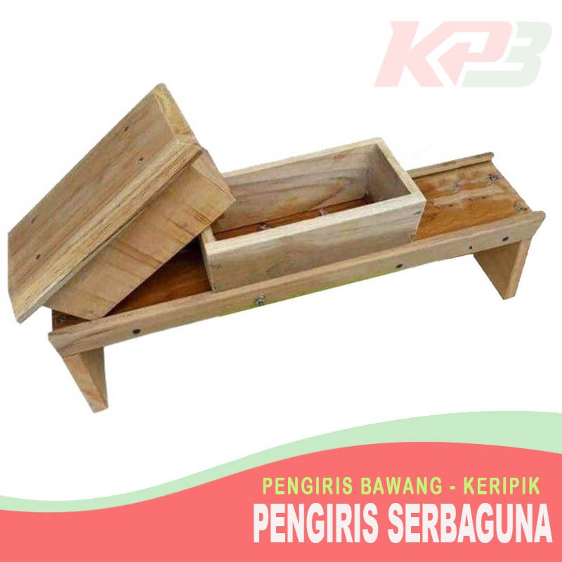 Alat Pengiris Bawang Merah Parutan Bawang Kentang Alat Perajang Bawang Pemotong Serbaguna Kayu Jati