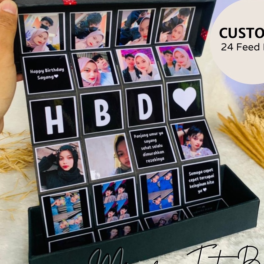 

berkualitas Kado Memory Foto Box Hadiah Buat Ulang Tahun Anniversary Cewek Cowok Custom Murah