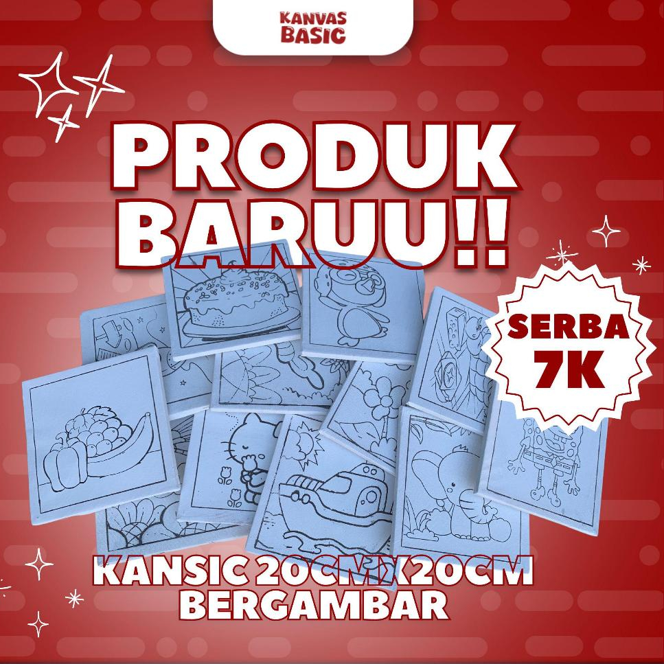 

Kanvas Lukis Basic Gambar Ukuran 20CMX20CM Bahan Spunbond Terjangkau