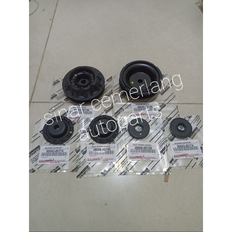 support shock karet suport shock breaker depan set toyota sienta all new vios yaris gen3 gen 3 ori a