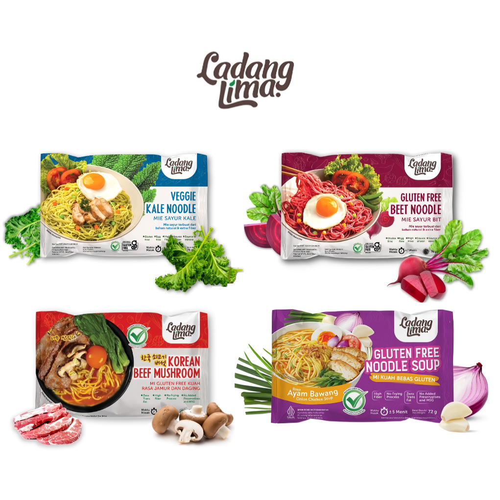 

LADANG LIMA - GLUTEN FREE Noodle / Mie Instant Sehat Bebas Gluten