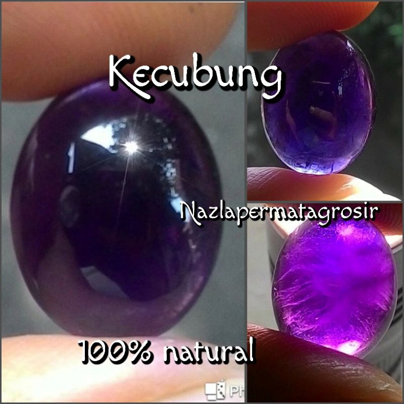 Natural batu kecubung ungu lostone