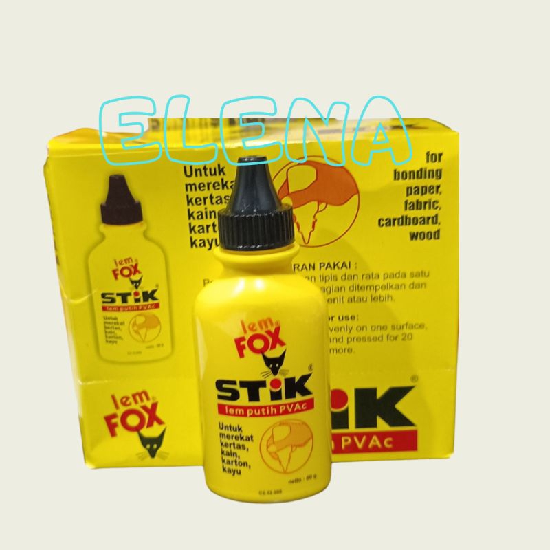 

lem fox stik 60 gr/ lem fox botol kuning/lem putih pvac