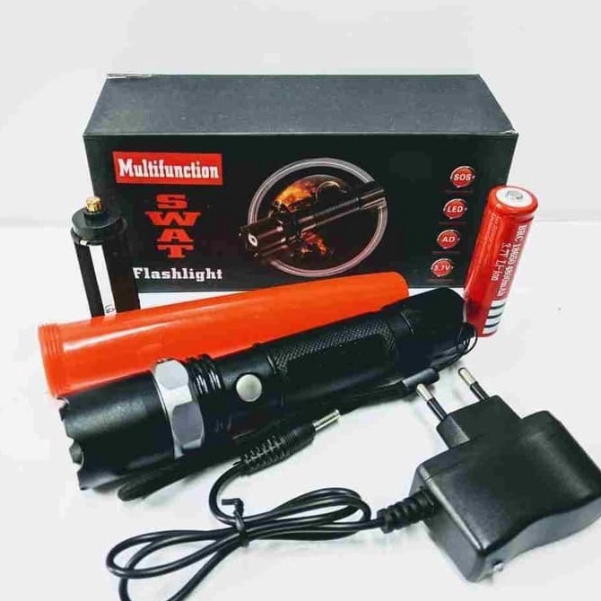 Hot Selling  senter police swat cone lalin senter led super terang  senter swat  senter police  lamp