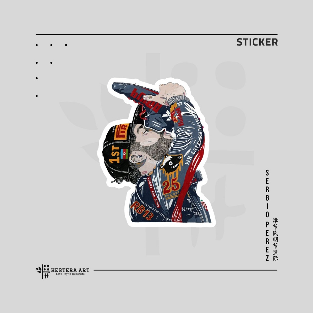 

Stiker Formula 1 F1 Sticker Vinyl Doff Laminasi | Sergio Perez