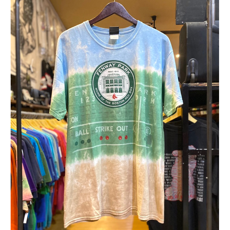 Kaos Mlb Boston Res Sox LiquidBlue Liquid blue Aop Ovp Tie dye Vintage Vtg Second