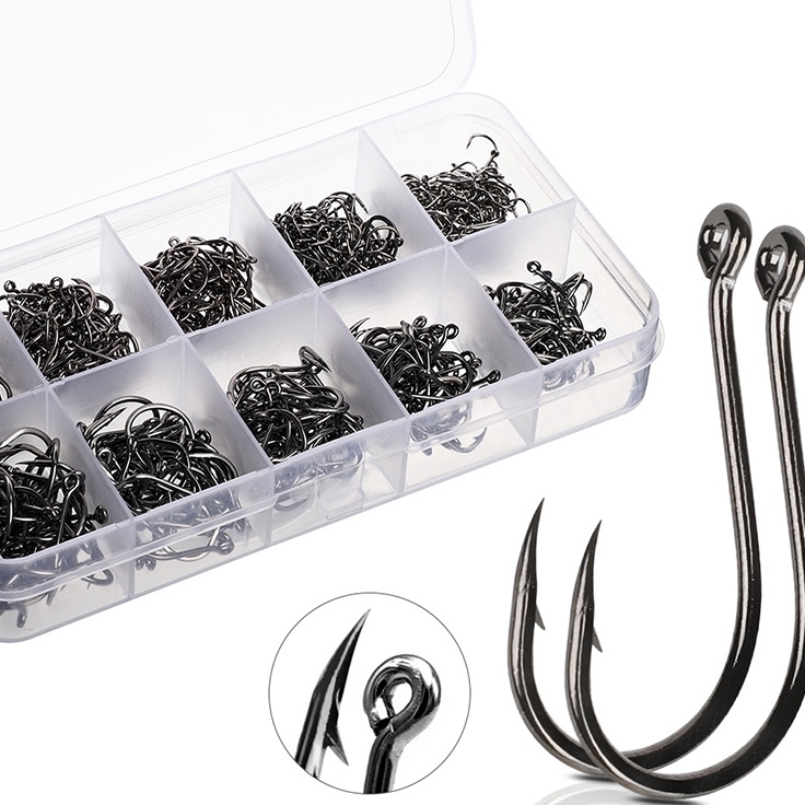 Update Terbaik  Available in Jakarta Set 1 Pcs Kail Pancing Aneka Ukuran Bahan Baja Karbon Dengan Ta