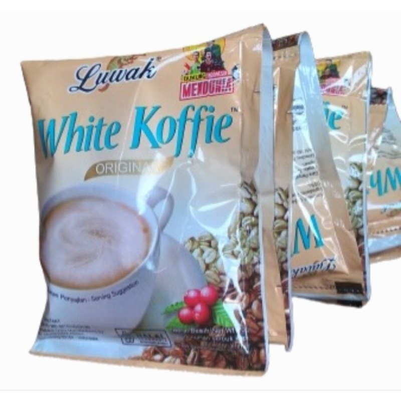 

Luwak white coffee 1 renceng isi 10
