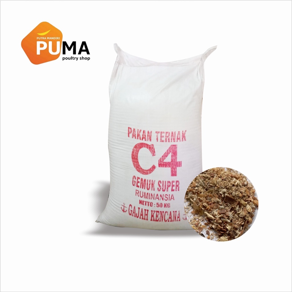 KONSENTRAT C4 REPACK 1KG PAKAN TERNAK GEMUK SUPER PAKAN CAMPURAN PAKAN KERING UNTUK HEWAN TERNAK