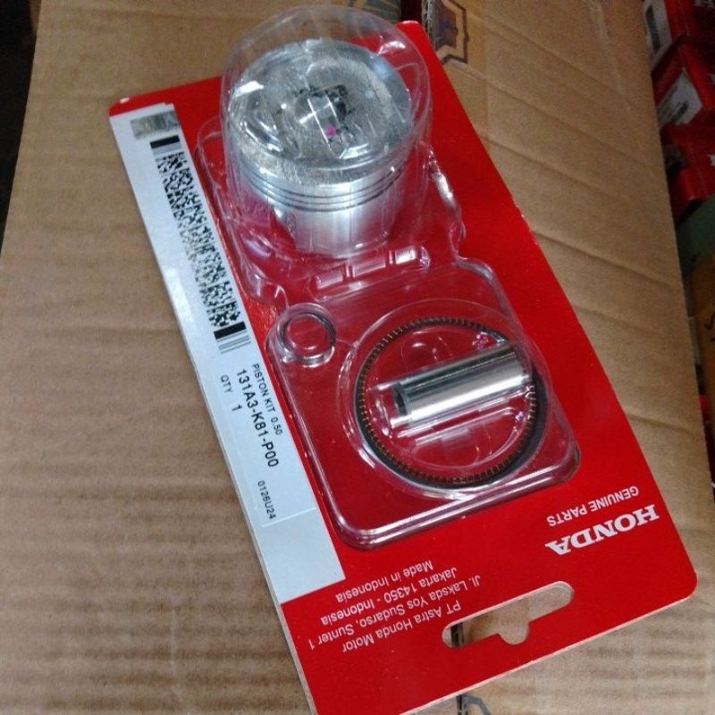 piston seker kit 131A3-K81-P00 size 50 Honda Beat vario 110 fi esp stater alus ori Asli Ahm