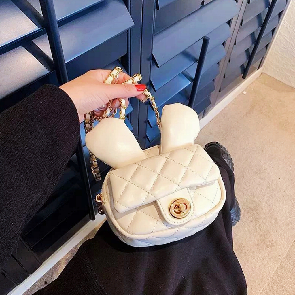 CS - Tas Wanita Selempang Tali Rantai Sling bag Model Korea Lucu Unik Terbaru Kekinian Muat Hp