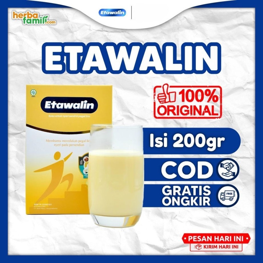 

Susu Etawalin Ori Tingkatkan Kepadatan & Kesehatan Tulang Anti Pengapuran Sendi Asam Urat Rematik