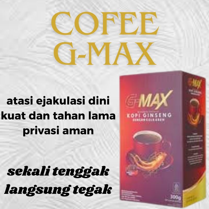 Kopi Stamina Gmax Pria Dewasa Tahan Lama sex Origal G max Cleng
