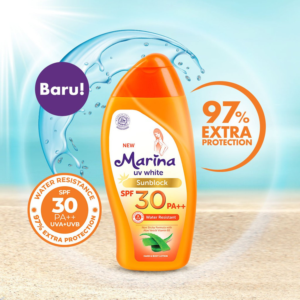 Marina UV White Sunblock SPF 30- 85ML - SUNBLOCK MARINA