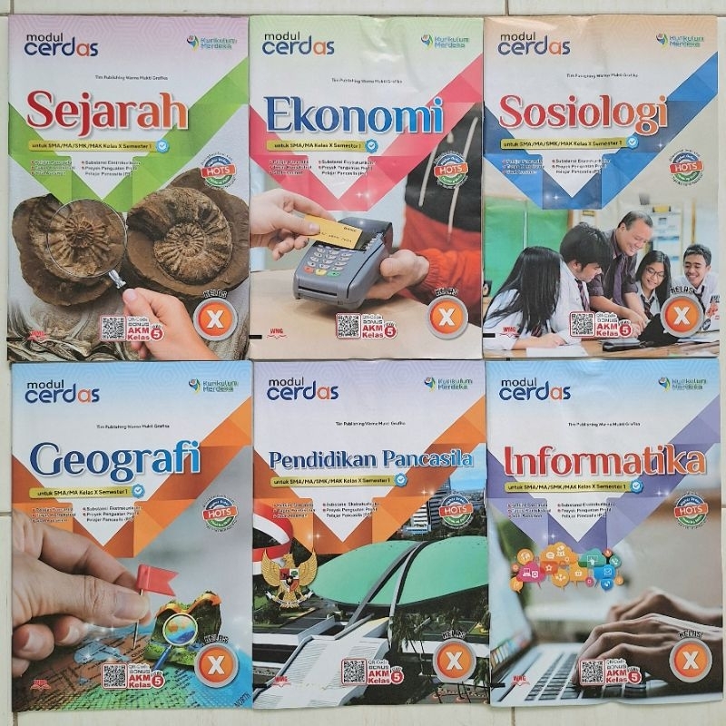 LKS / Modul Siswa CERDAS Kurikulum MERDEKA Kelas 10 Kelas 11 Kelas 12 Semester 1 K-21 Matematika Bio