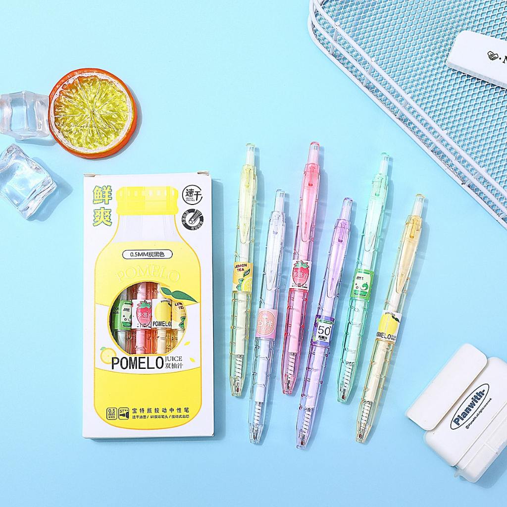 

VIRAL! PULPEN MEKANIK ISI 6 PCS MOTIF KARTUN CUTE MENGGEMASKAN / BOLPOIN KARAKTER KAWAII BS