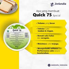 

Zelandia SP Quick 75 Cake Emulsifier pelembut penstabil kue 80 gr