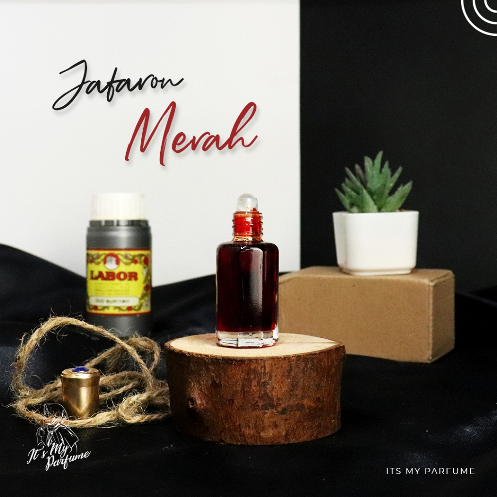 PARFUM MINYAK JAPARON JAFARON MERAH ASLI 100% KENTAL ORIGINAL SAFRON OIL IRANI