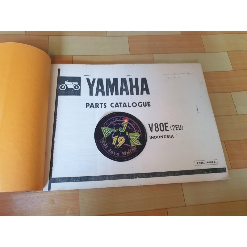 Buku Part Catalog Katalog Copian Yamaha V80E V80 E