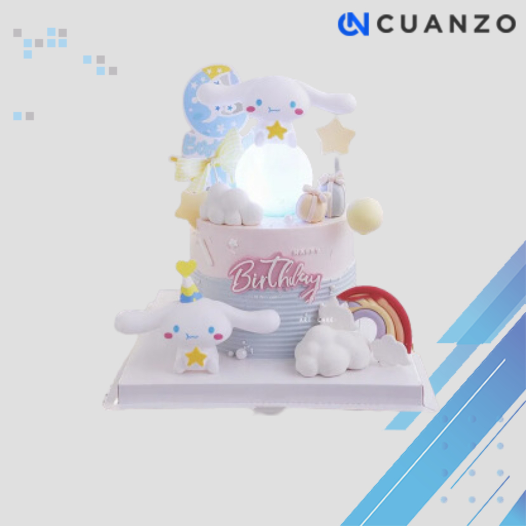 

Lampu Hias Sanrio Dekorasi Kue Cake Topper Natural White Light/Hiasan Kue Sanrio Duduk Atas Bulan Menggemaskan Menyala Bercahaya Pajangan Meja Anak/Topper Kue Unik Dilengkapi Efek Cahaya Menarik Visual Awet Aman Murah