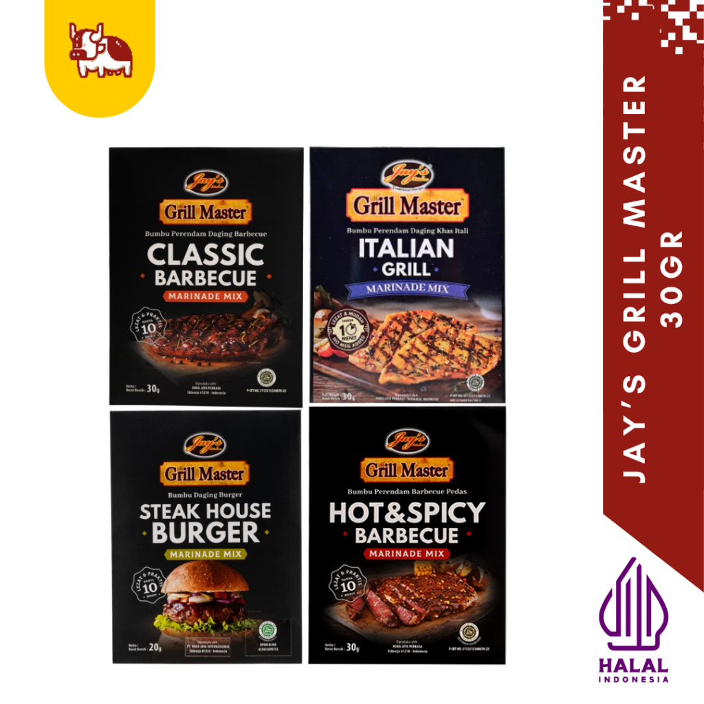 

Jay's Grill Master Bumbu Daging Marinasi Bubuk Marinade Mix