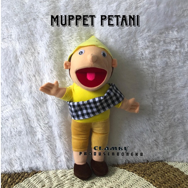Boneka Tangan Muppet Petani | Boneka Mulut Cablak | Mainan Anak