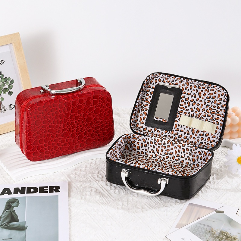 New Cuci Gudang Tas Makeup Kaca / Tas Kosmetik / Tas Makeup Mini / Tas Makeup Travelling / Tas